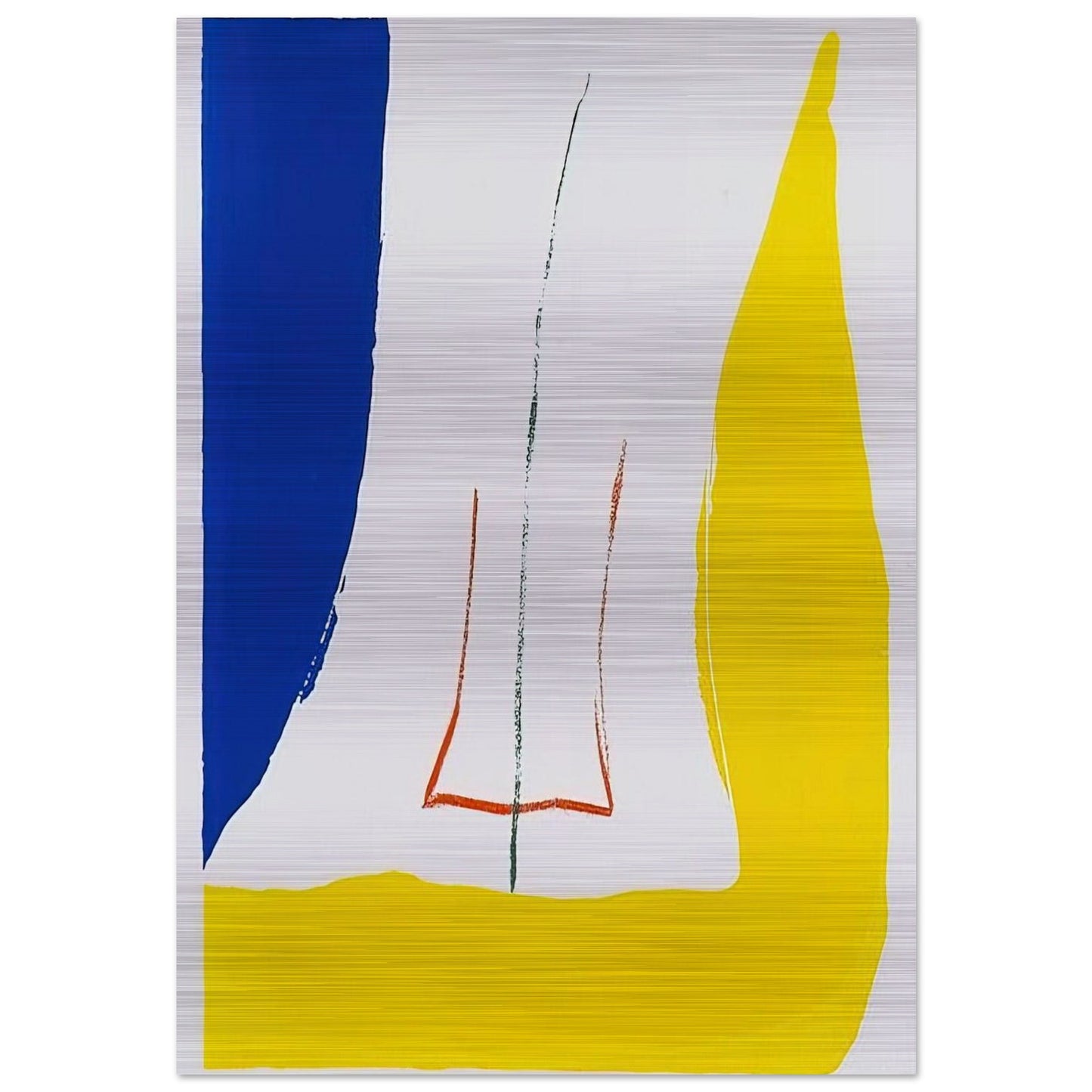 Sun Corner - 1968 - Helen Frankenthaler Brushed Aluminum Print - 70x100 cm / 28x40 inches | Helen Frankenthaler Aluminum Print | Helen Frankenthaler Prints