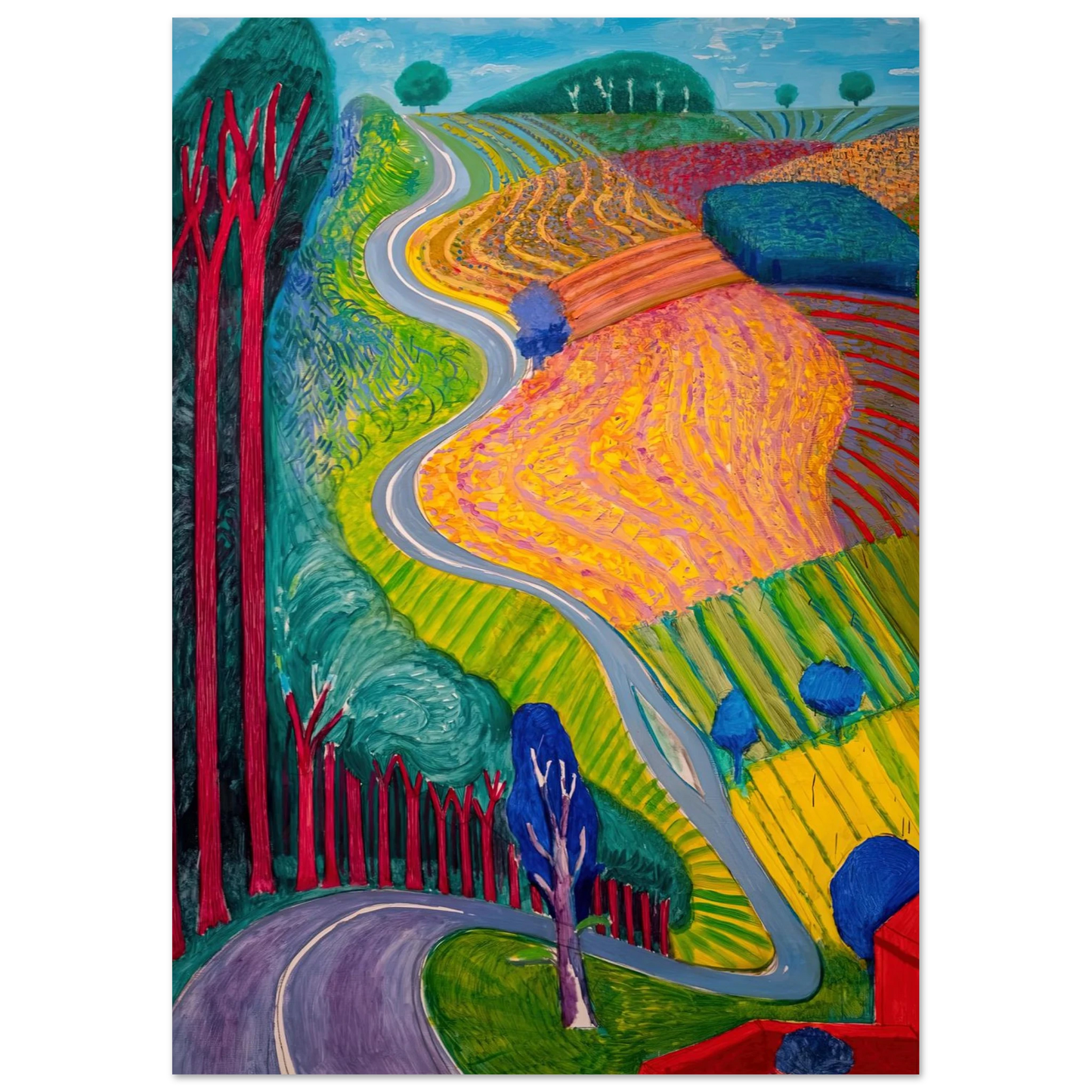 David Hockney - David Hockney Wall art - 40x50 cm / 16x20 inches - Fine Art Poster-canvas - -