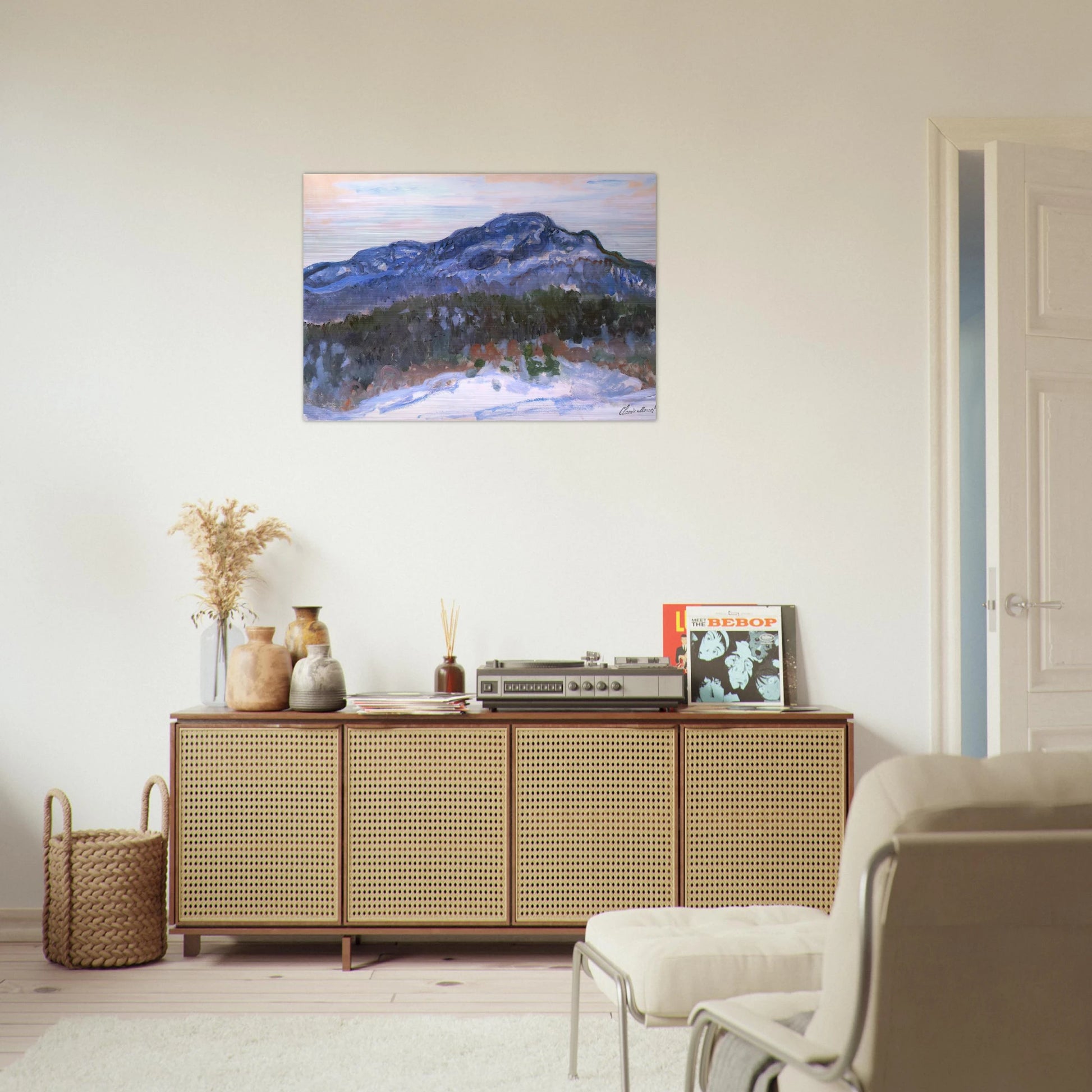 Mount Kolsaas - claude monet Brushed Aluminum Print - 70x100 cm / 28x40 inches | claude monet Aluminum Print | claude monet Prints