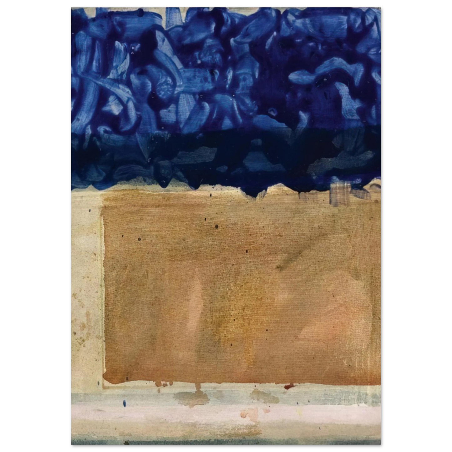 Helen Frankenthaler - Shoreline - 1952 Wall art - 13x18 cm / 5x7 inches - Fine Art Poster-canvas - -