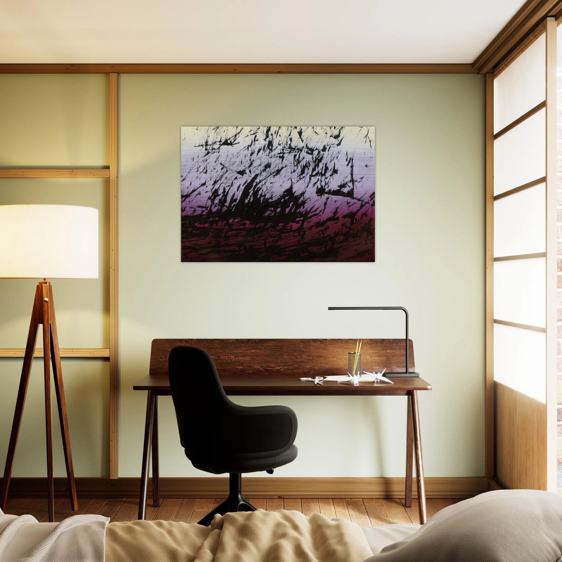 Untitled T1982-H12 - 1982 - Hans Hartung Brushed Aluminum Print - 70x100 cm / 28x40 inches | Hans Hartung Aluminum Print | Hans Hartung Prints