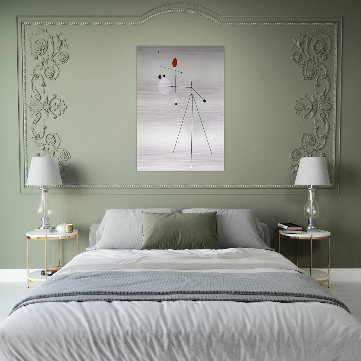 UNTITLED 1934 - Alexander Calder Brushed Aluminum Print - 70x100 cm / 28x40 inches | Alexander Calder Aluminum Print | Alexander Calder Prints