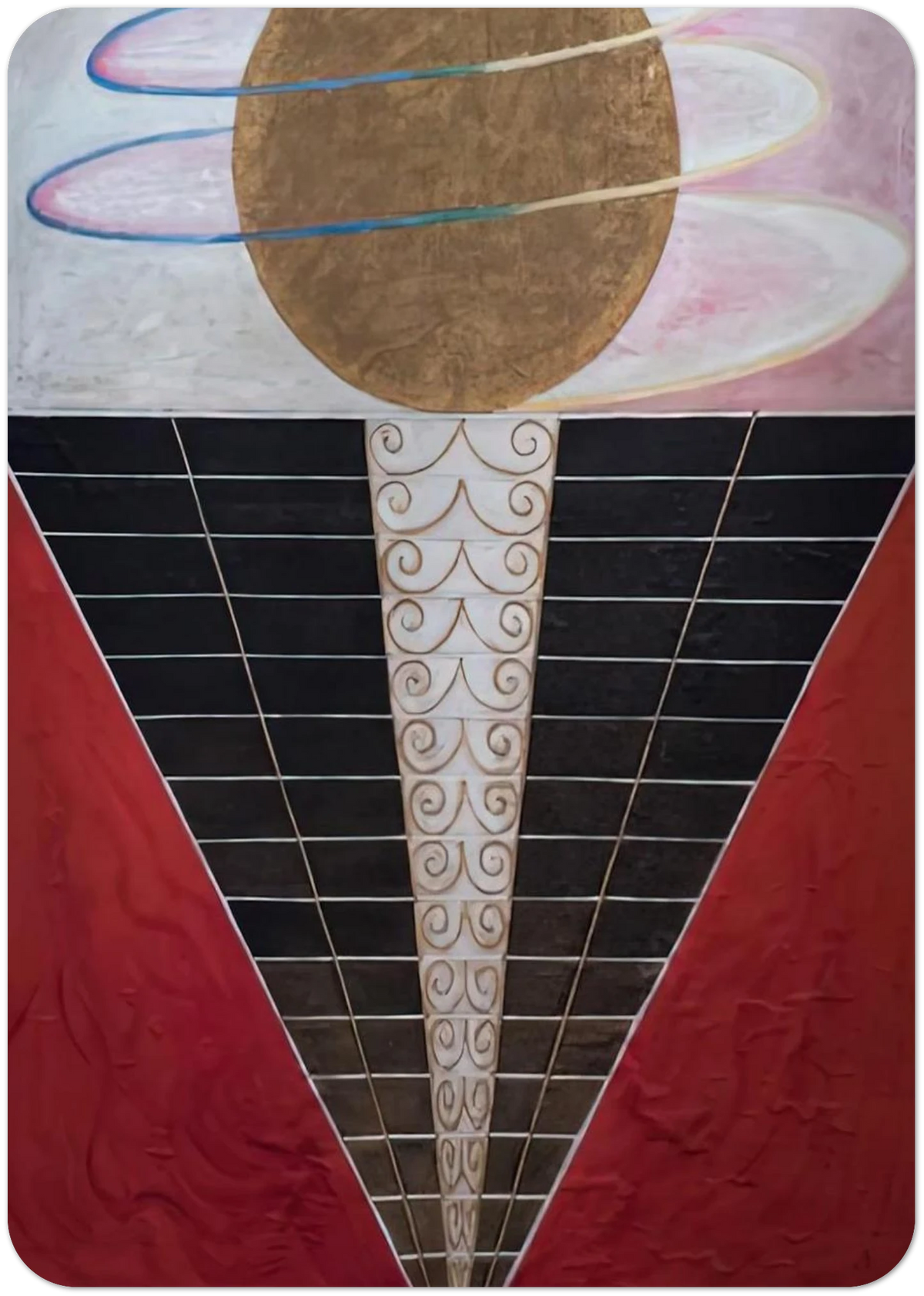 ALTARPIECE NO 2 1915 By Hilma af Klint Pack of 10 Post Cards | Hilma af Klint Post Cards | A6 (10.5 x 14.8 cm) - 4.1 x 5.8 inches
