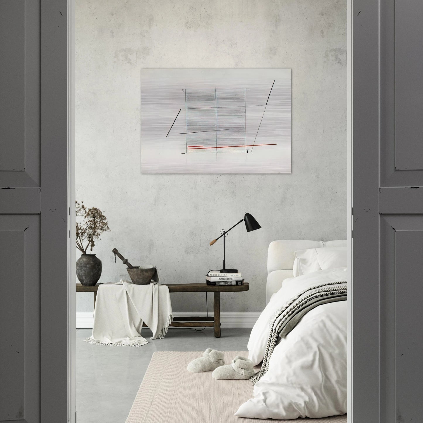 Acrilico K - 1979 - Bice Lazzari Brushed Aluminum Print - 70x100 cm / 28x40 inches | Bice Lazzari Aluminum Print | Bice Lazzari Prints