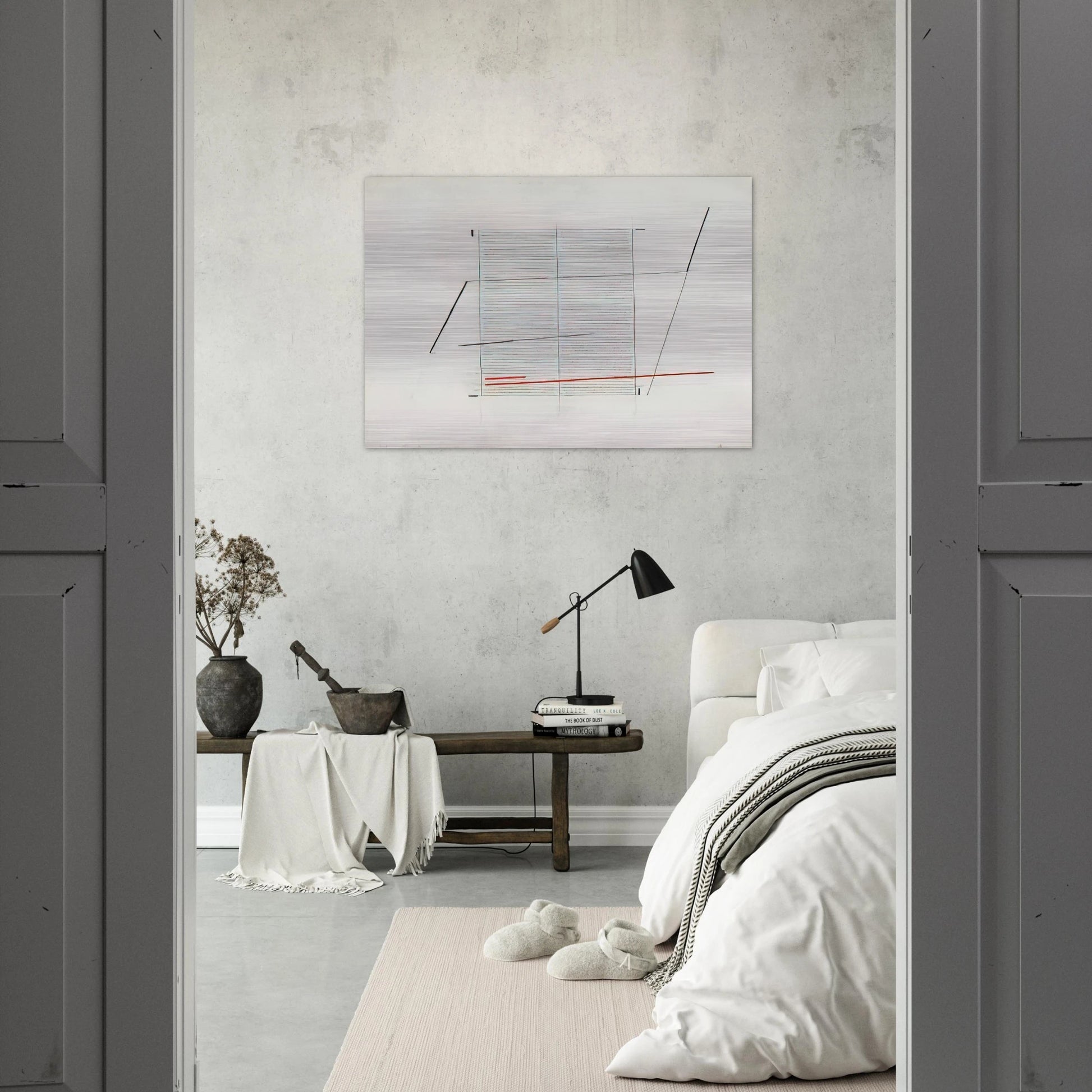 Acrilico K - 1979 - Bice Lazzari Brushed Aluminum Print - 70x100 cm / 28x40 inches | Bice Lazzari Aluminum Print | Bice Lazzari Prints