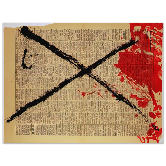 Antoni Tapies - JOURNAL 1968  75x100 cm / 30x40inches Fine Art Poster