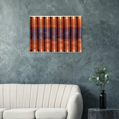 INTERSECTING 1962 - Anni Albers Brushed Aluminum Print - 70x100 cm / 28x40 inches | Anni Albers Aluminum Print | Anni Albers Prints