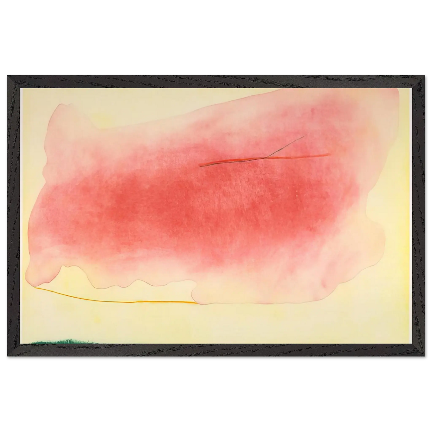 Helen Frankenthaler - Nepenthe - 1972 Wall art - A1 (59.4 x 84.1  cm) - Premium Wooden Framed Poster With Fine Art Paper - White frame