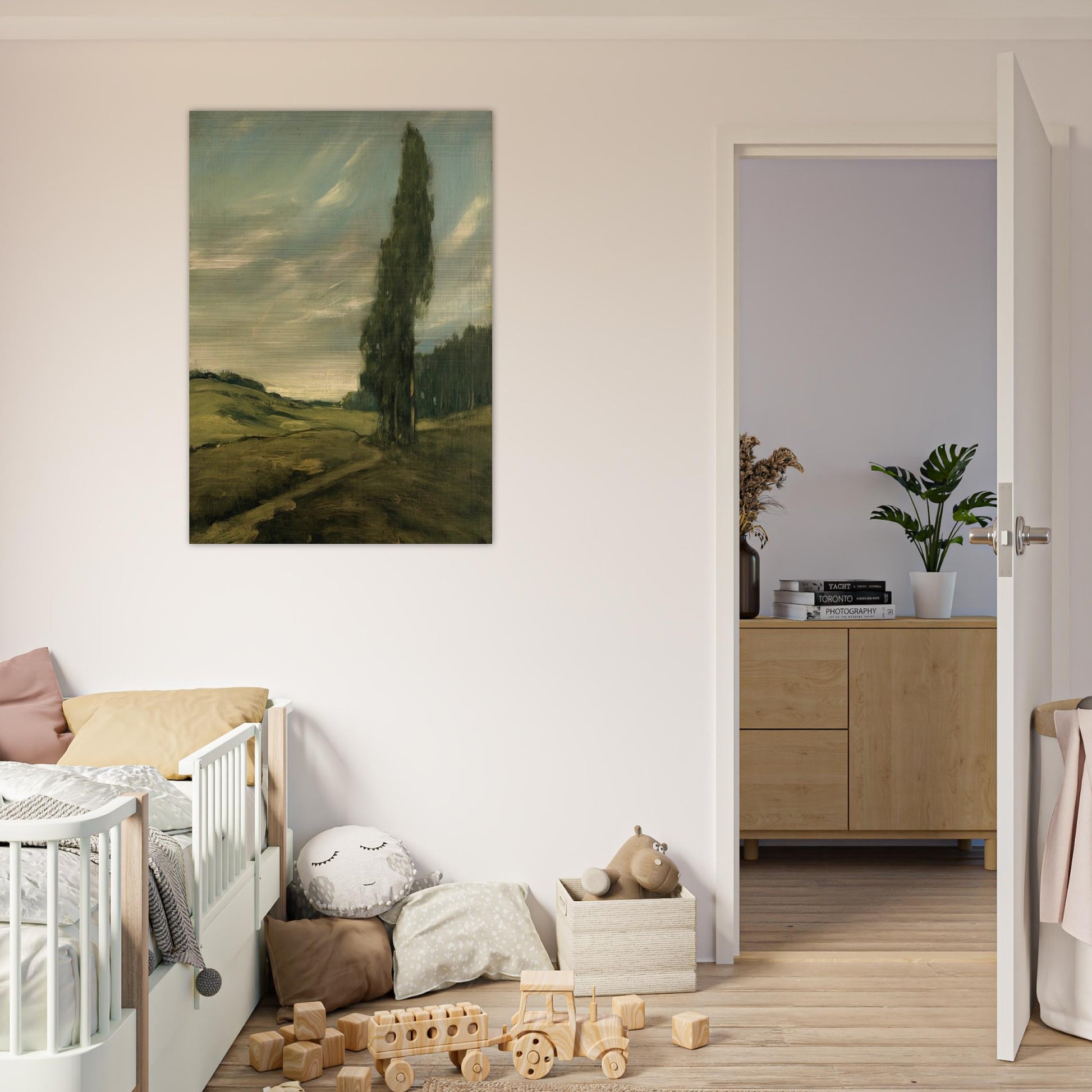 Contra Costa Landscape - Tonalism - Xavier Martinez Brushed Aluminum Print - 70x100 cm / 28x40 inches | Xavier Martinez Aluminum Print | Xavier Martinez Prints