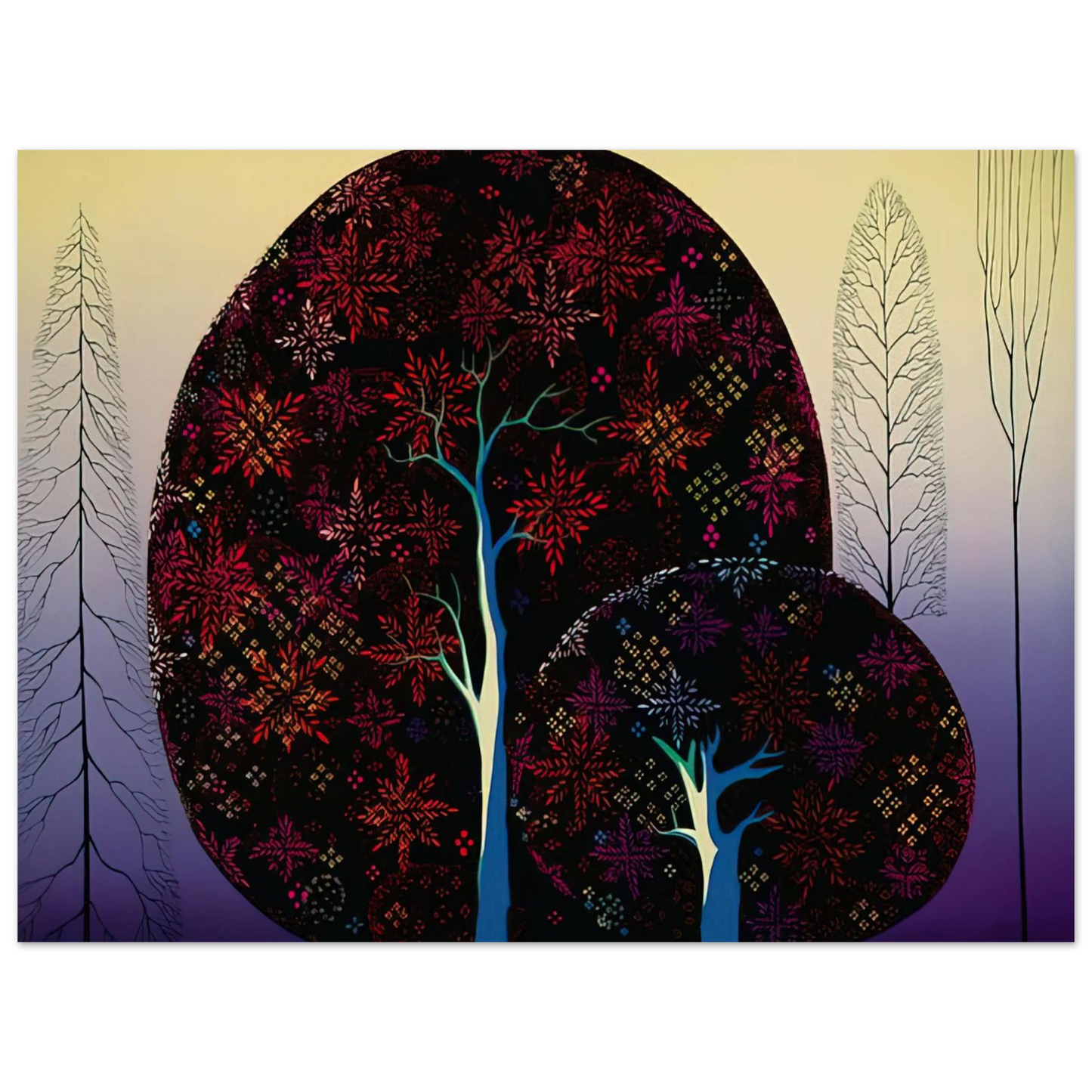 Eyvind Earle - A Tree Poem  75x100 cm / 30x40inches Fine Art Poster