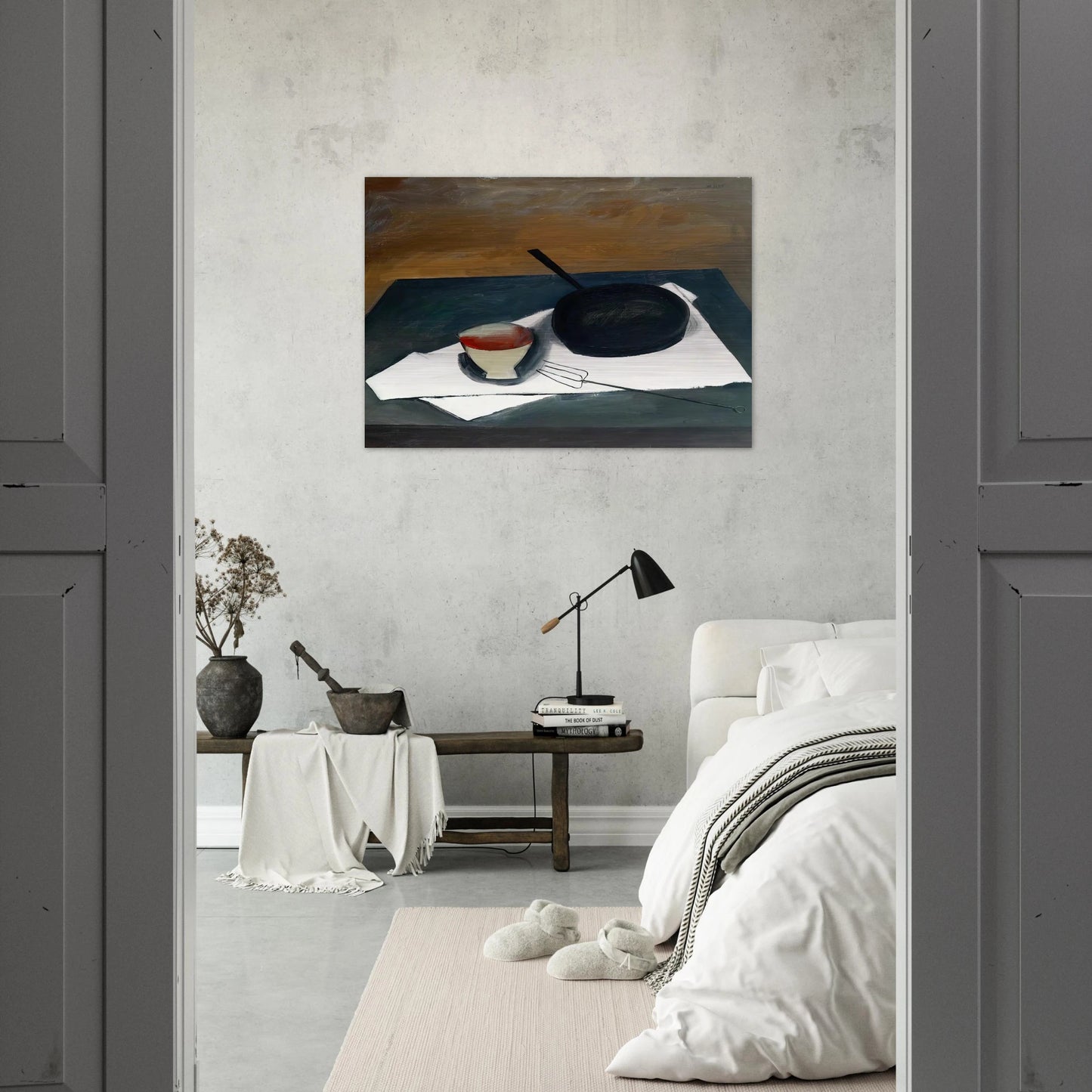 The Frying Pan - 1946 - William Scott Brushed Aluminum Print - 70x100 cm / 28x40 inches | William Scott Aluminum Print | William Scott Prints