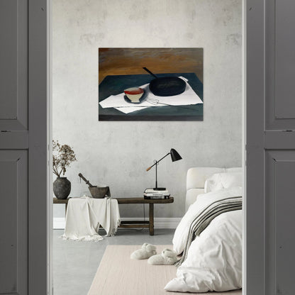 The Frying Pan - 1946 - William Scott Brushed Aluminum Print - 70x100 cm / 28x40 inches | William Scott Aluminum Print | William Scott Prints