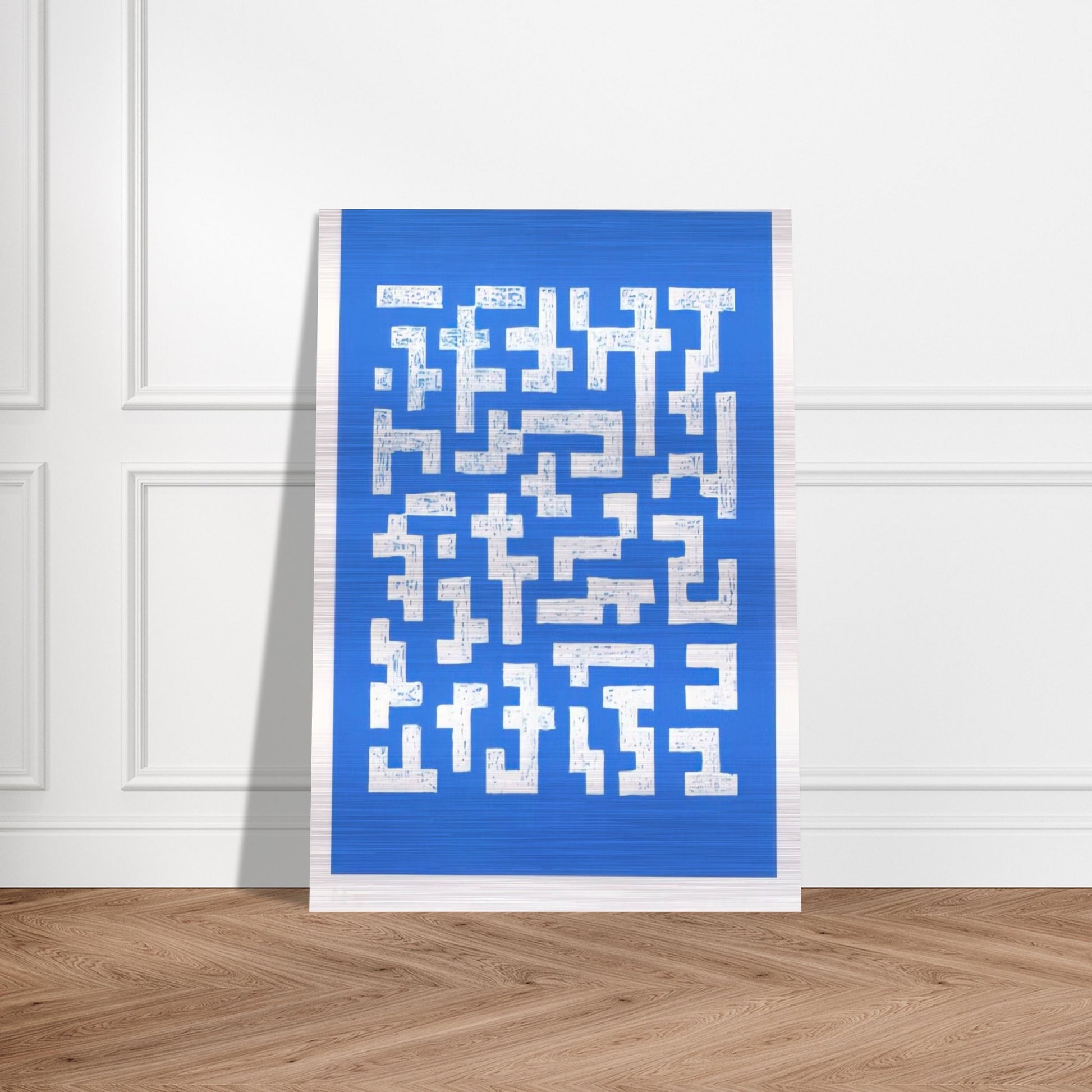 DOUBLE IMPRESSION IV 1978 - Anni Albers Brushed Aluminum Print - 70x100 cm / 28x40 inches | Anni Albers Aluminum Print | Anni Albers Prints