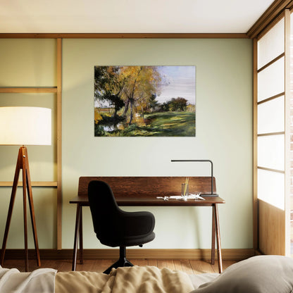 Landscape at Broadway - John Singer Sargent Brushed Aluminum Print - 70x100 cm / 28x40 inches | John Singer Sargent Aluminum Print | John Singer Sargent Prints