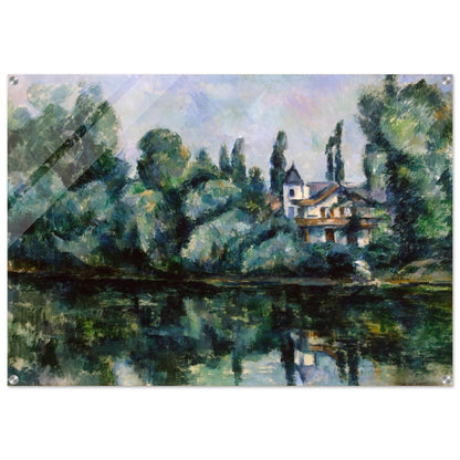 The Banks of the Marne - Paul Cézanne Acrylic Print - 70x100 cm / 28x40″ inches