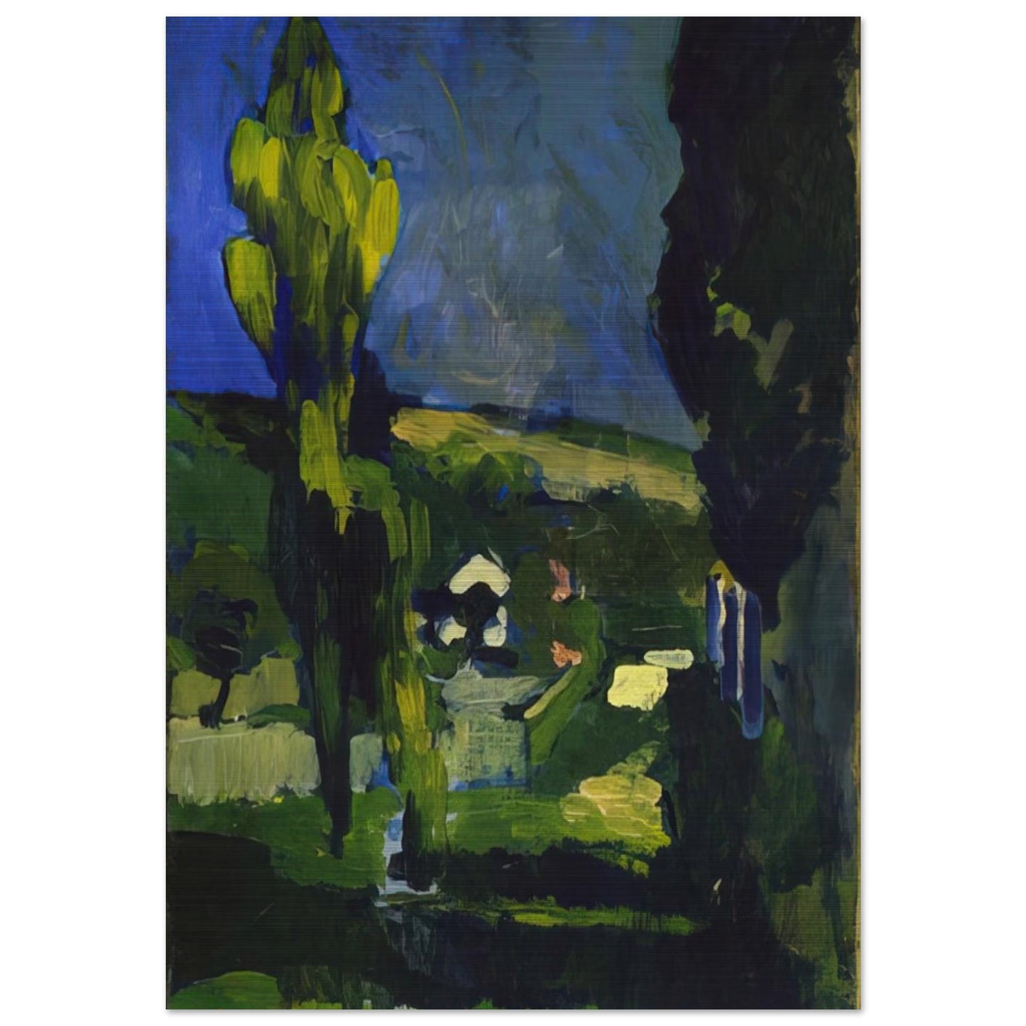 POPLARS 1900 - Andre Derain Brushed Aluminum Print - 70x100 cm / 28x40 inches | Andre Derain Aluminum Print | Andre Derain Prints