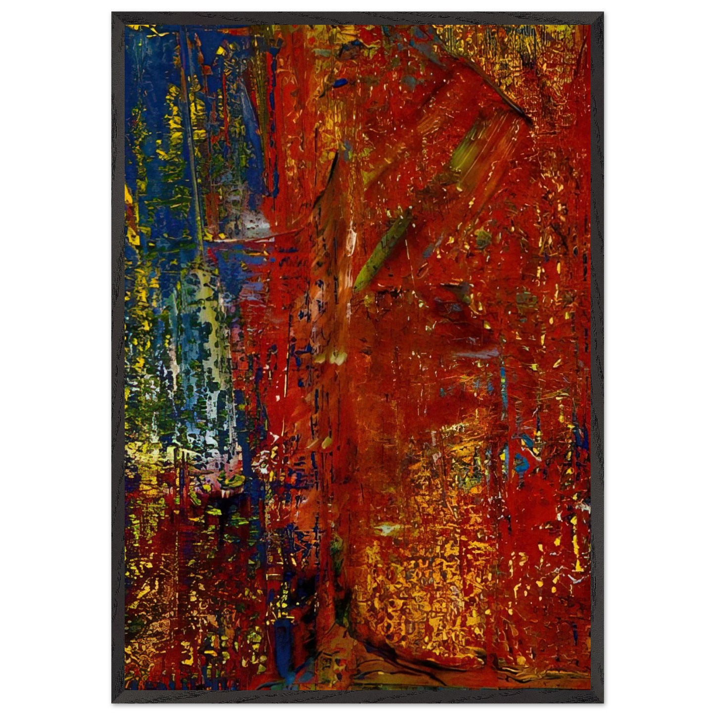 Untitled N38 - Gerhard Richter 70x100 cm / 28x40 inches Framed Art Print – Black Wooden Frame