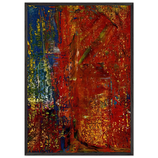 Untitled N38 - Gerhard Richter 70x100 cm / 28x40 inches Framed Art Print – Black Wooden Frame
