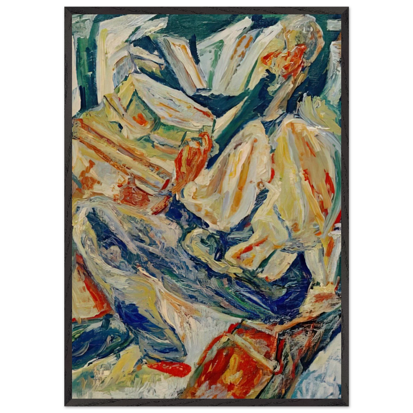 THE PHILOSOPHER 1921 - Chaim Soutine 70x100 cm / 28x40 inches Framed Art Print – Black Wooden Frame