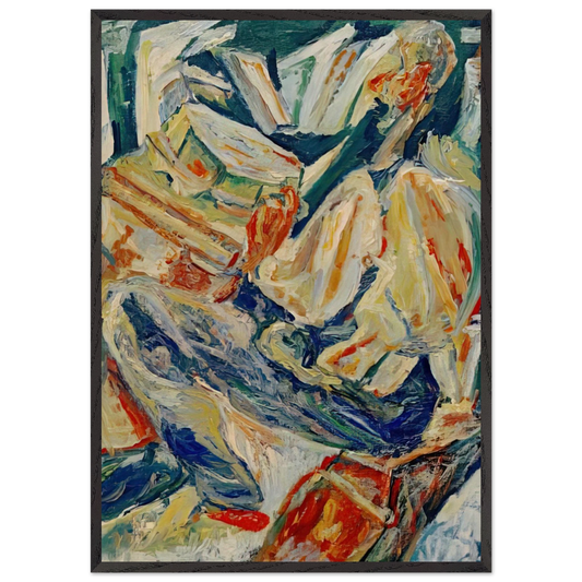 THE PHILOSOPHER 1921 - Chaim Soutine 70x100 cm / 28x40 inches Framed Art Print – Black Wooden Frame