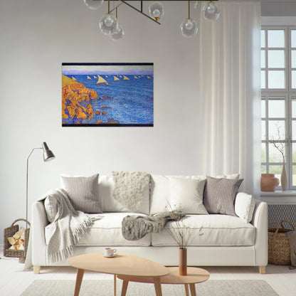 THE REGATA 1892 - Theo van Rysselberghe Brushed Aluminum Print - 70x100 cm / 28x40 inches | Theo van Rysselberghe Aluminum Print | Theo van Rysselberghe Prints