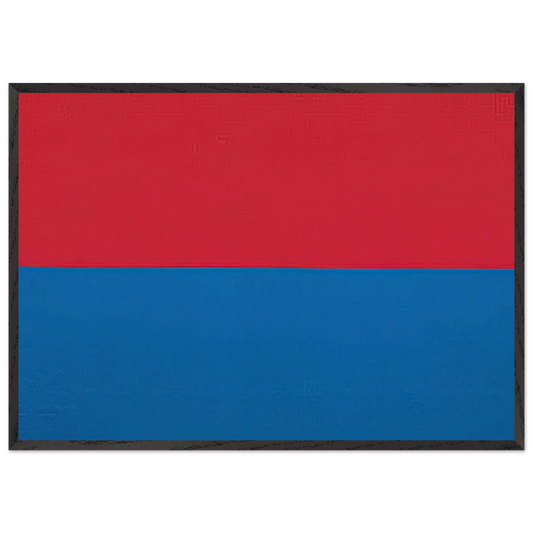 UNKNOWN TITLE - Blinky Palermo 70x100 cm / 28x40 inches Framed Art Print – Black Wooden Frame