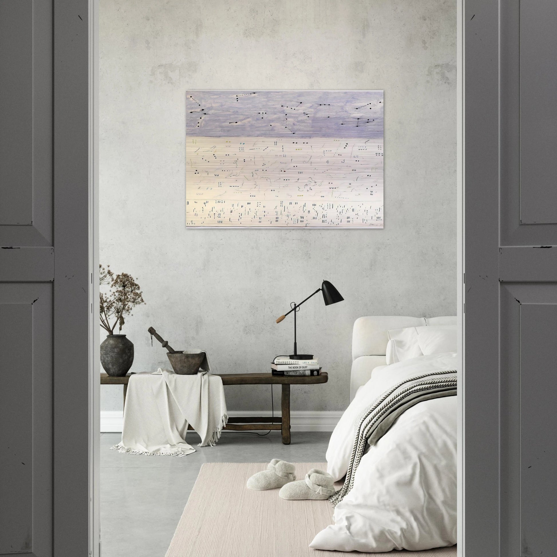 Deep Six - 1979 - Gene Davis Brushed Aluminum Print - 70x100 cm / 28x40 inches | Gene Davis Aluminum Print | Gene Davis Prints