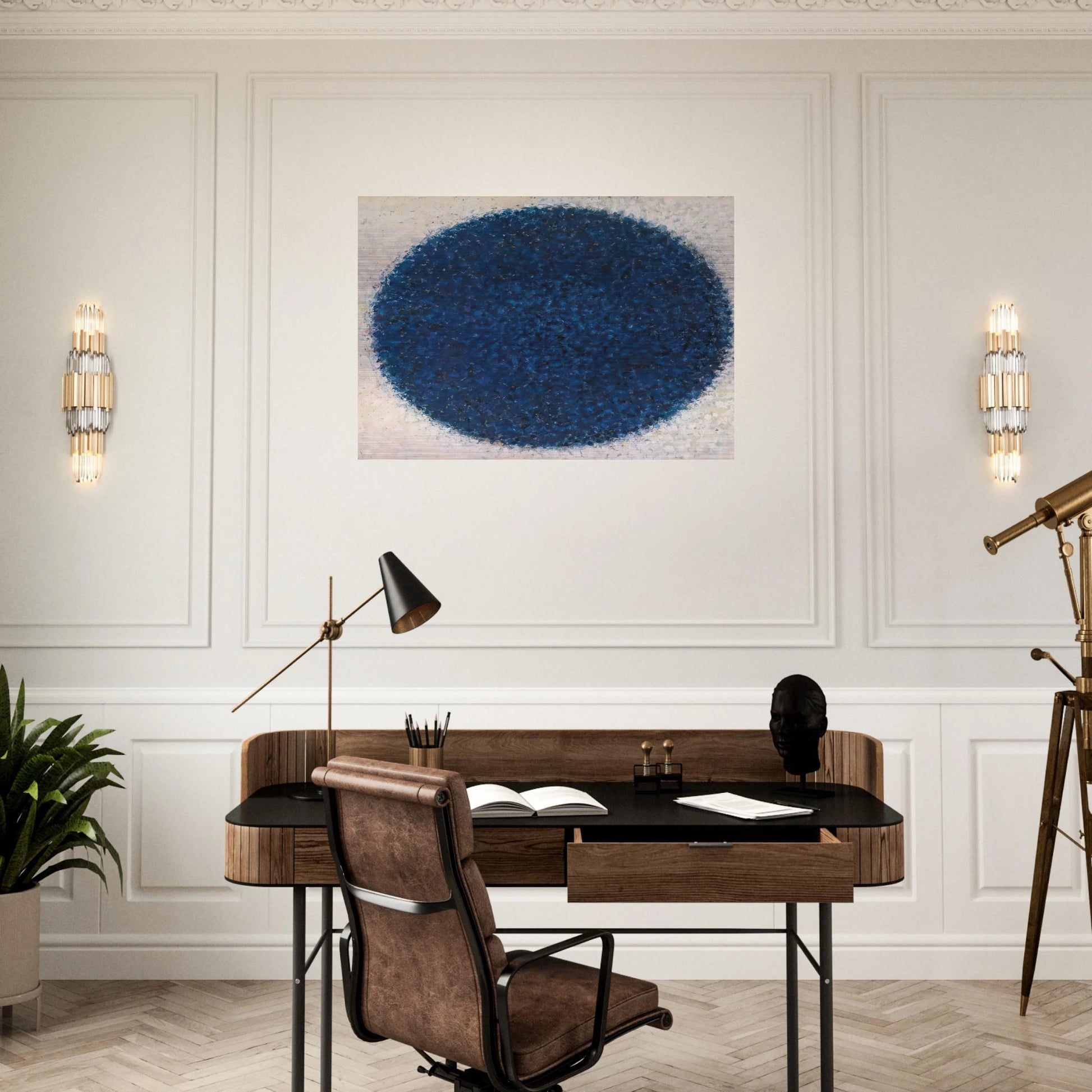 Moon Meditation - 1960 - Richard Pousette-Dart Brushed Aluminum Print - 70x100 cm / 28x40 inches | Richard Pousette-Dart Aluminum Print | Richard Pousette-Dart Prints