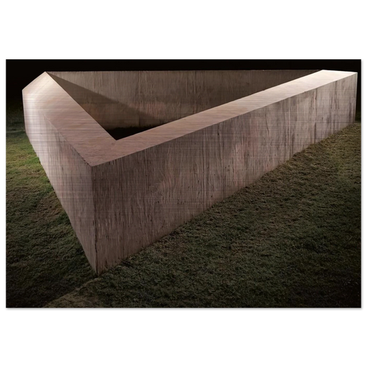 Untitled Adelaide - 1975 - Donald Judd Brushed Aluminum Print - 70x100 cm / 28x40 inches | Donald Judd Aluminum Print | Donald Judd Prints