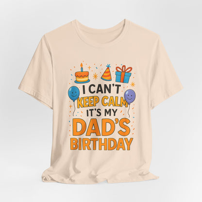 Geburtstagsgeschenk für Papa: Ich kann nicht ruhig bleiben, es ist Papas Geburtstag! Alles Gute zum Geburtstag, Papa!