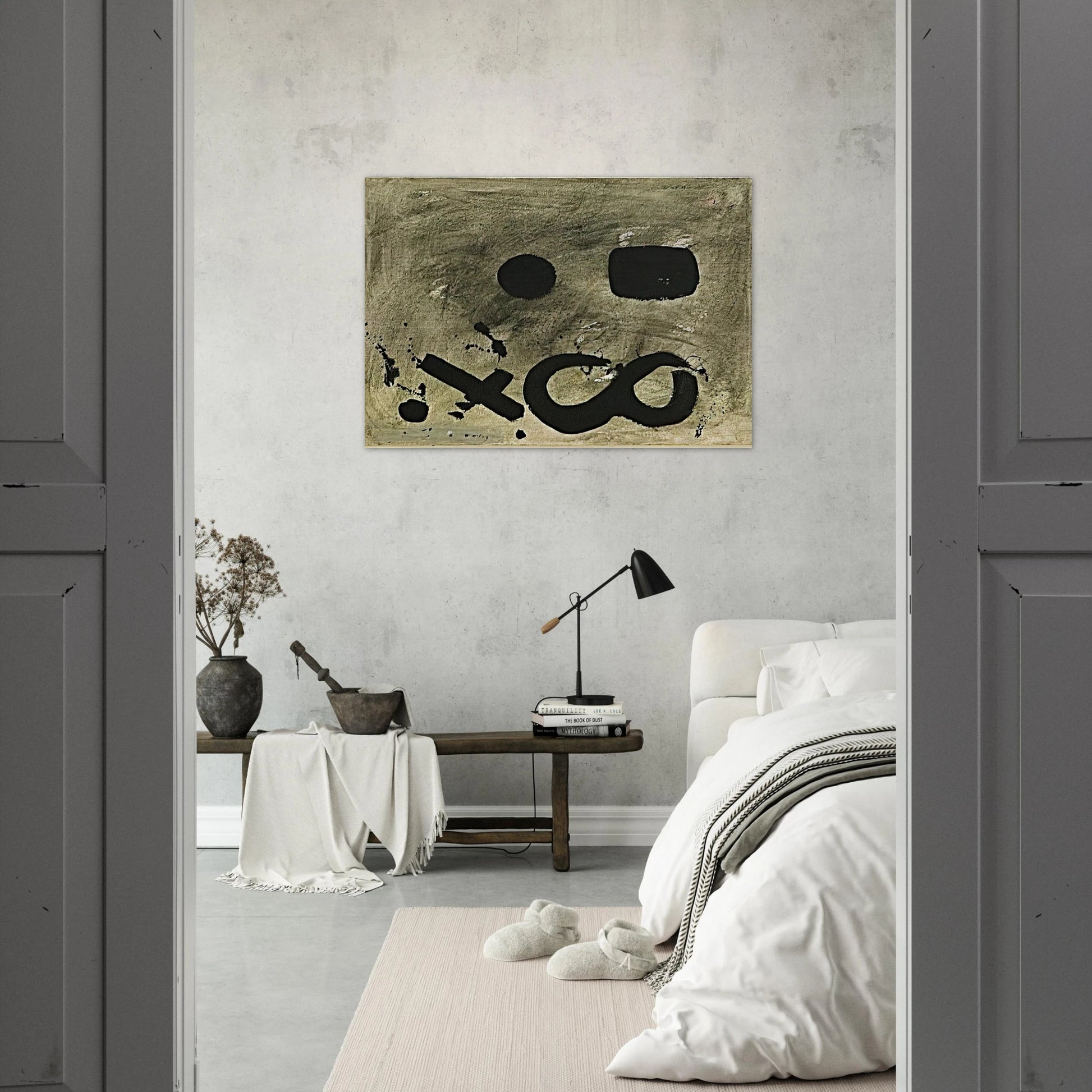 Figure Eight - 1967 - Adolph Gottlieb Brushed Aluminum Print - 70x100 cm / 28x40 inches | Adolph Gottlieb Aluminum Print | Adolph Gottlieb Prints