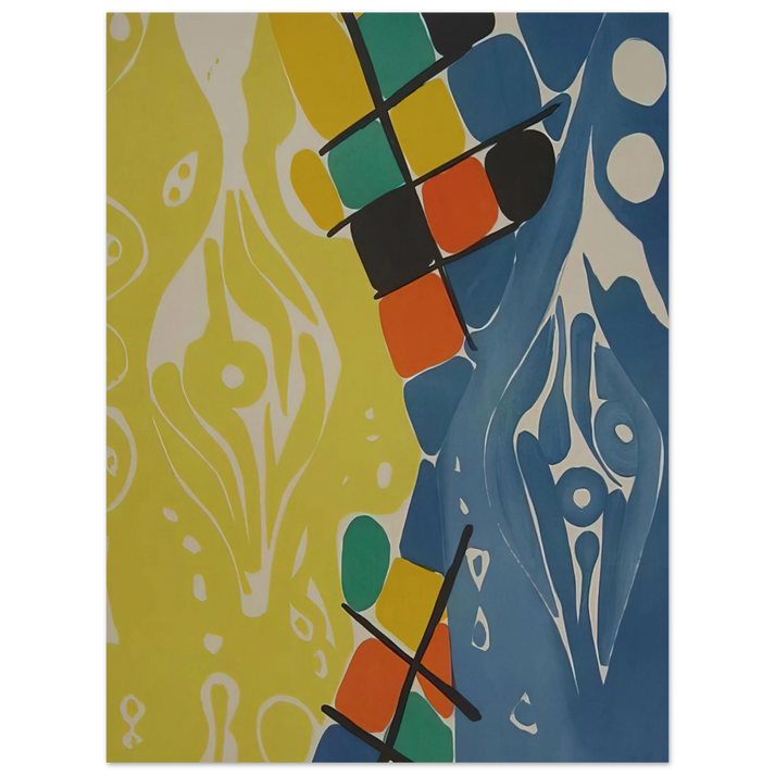 Ernst Wilhelm Nay - Farblitho 1966 - 21 NOR - 1966  75x100 cm / 30x40inches Fine Art Poster