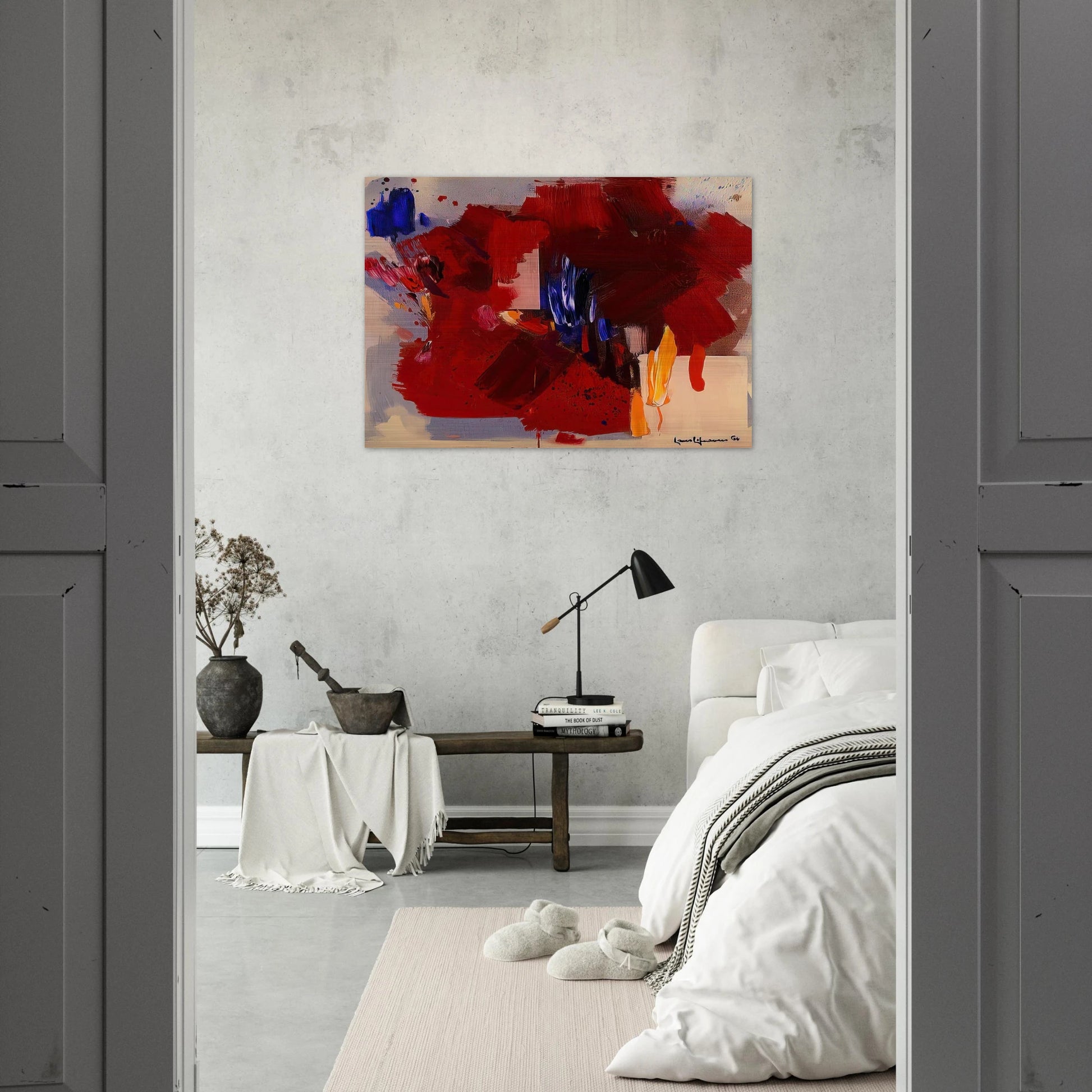 The Clash - Hans Hofmann Brushed Aluminum Print - 70x100 cm / 28x40 inches | Hans Hofmann Aluminum Print | Hans Hofmann Prints