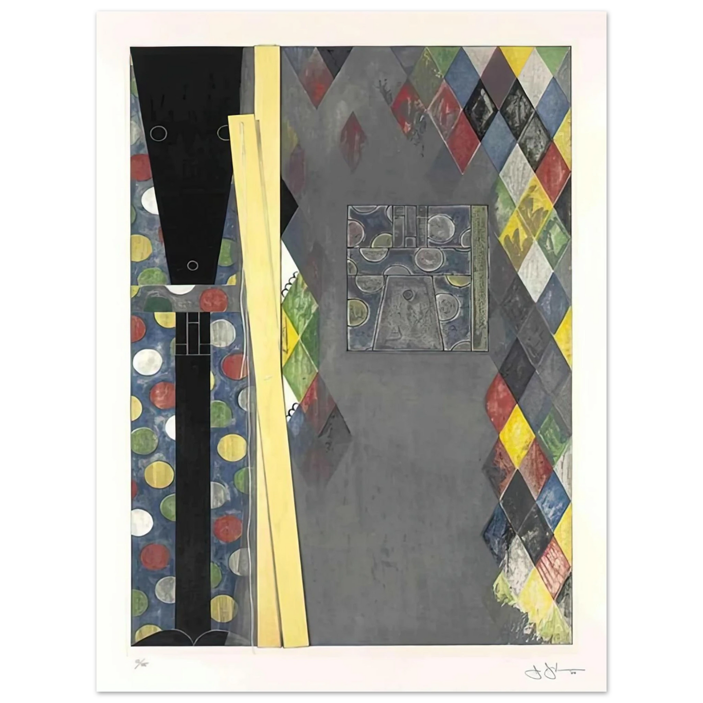 Jasper Johns - BUSHBABY 2004  75x100 cm / 30x40inches Fine Art Poster