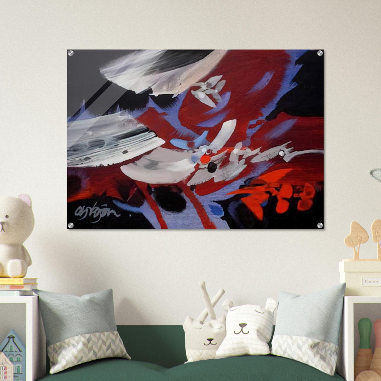 VIENTOS 1989 - Alejandro Obregon Acrylic Print - 70x100 cm / 28x40″ inches | Alejandro Obregon Wall Art | Alejandro Obregon Prints