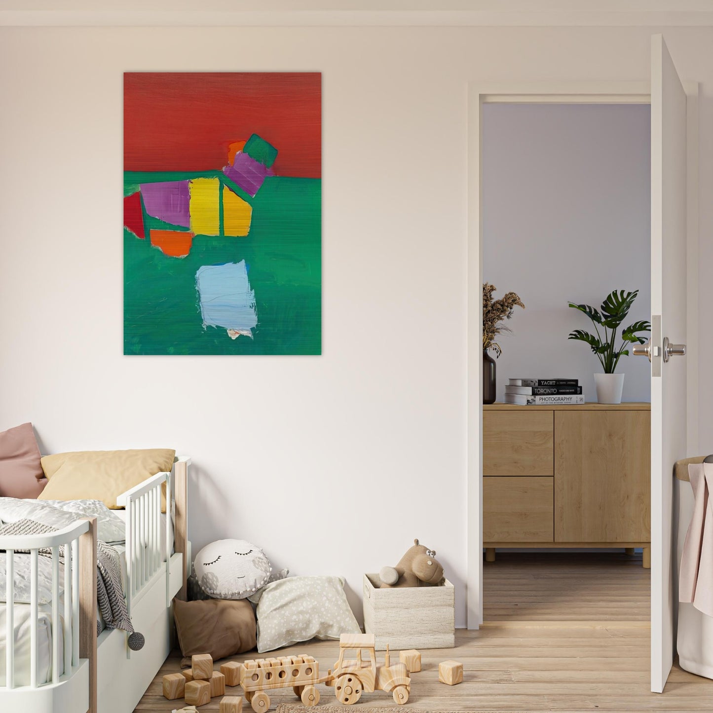 Les Martigues Composition - 1954 - Nicolas de Stael Brushed Aluminum Print - 70x100 cm / 28x40 inches | Nicolas de Stael Aluminum Print | Nicolas de Stael Prints