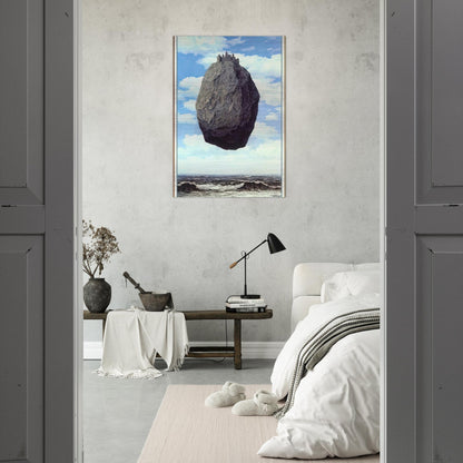 THE CASTLE OF THE PYRENEES 1959 - Rene Magritte Brushed Aluminum Print - 70x100 cm / 28x40 inches | Rene Magritte Aluminum Print | Rene Magritte Prints