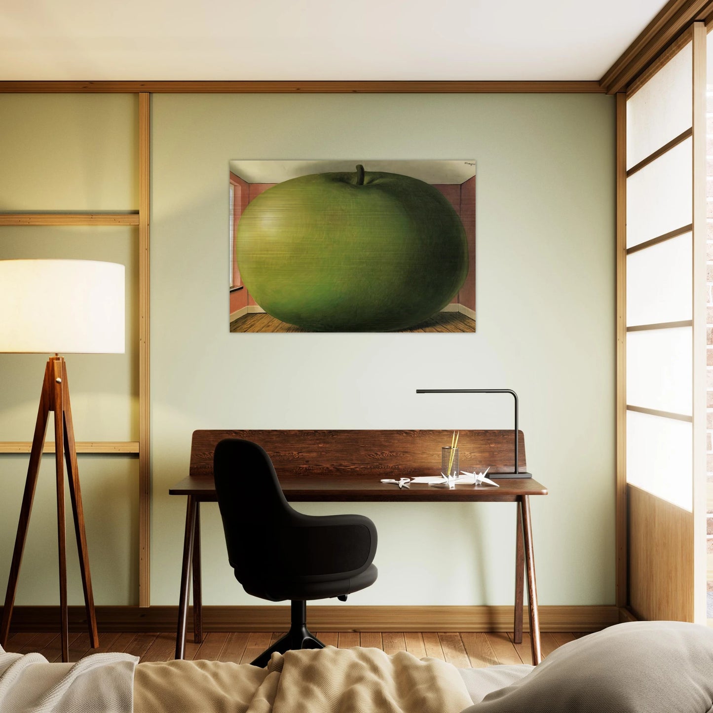 THE LISTENING ROOM 1952 - Rene Magritte Brushed Aluminum Print - 70x100 cm / 28x40 inches | Rene Magritte Aluminum Print | Rene Magritte Prints