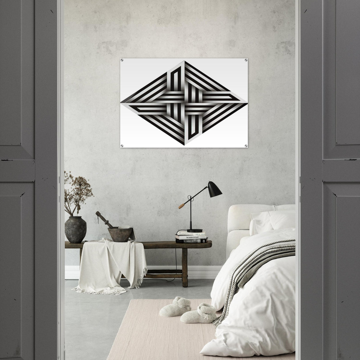 Kumo XV - 1973 - Omar Rayo Acrylic Print - 70x100 cm / 28x40″ inches | Omar Rayo Wall Art | Omar Rayo Prints