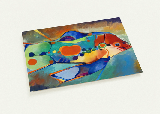 Fish - Naïve Art Primitivism By Aldemir Martins Pack of 10 Post Cards | Aldemir Martins Post Cards | A6 (10.5 x 14.8 cm) - 4.1 x 5.8 inches