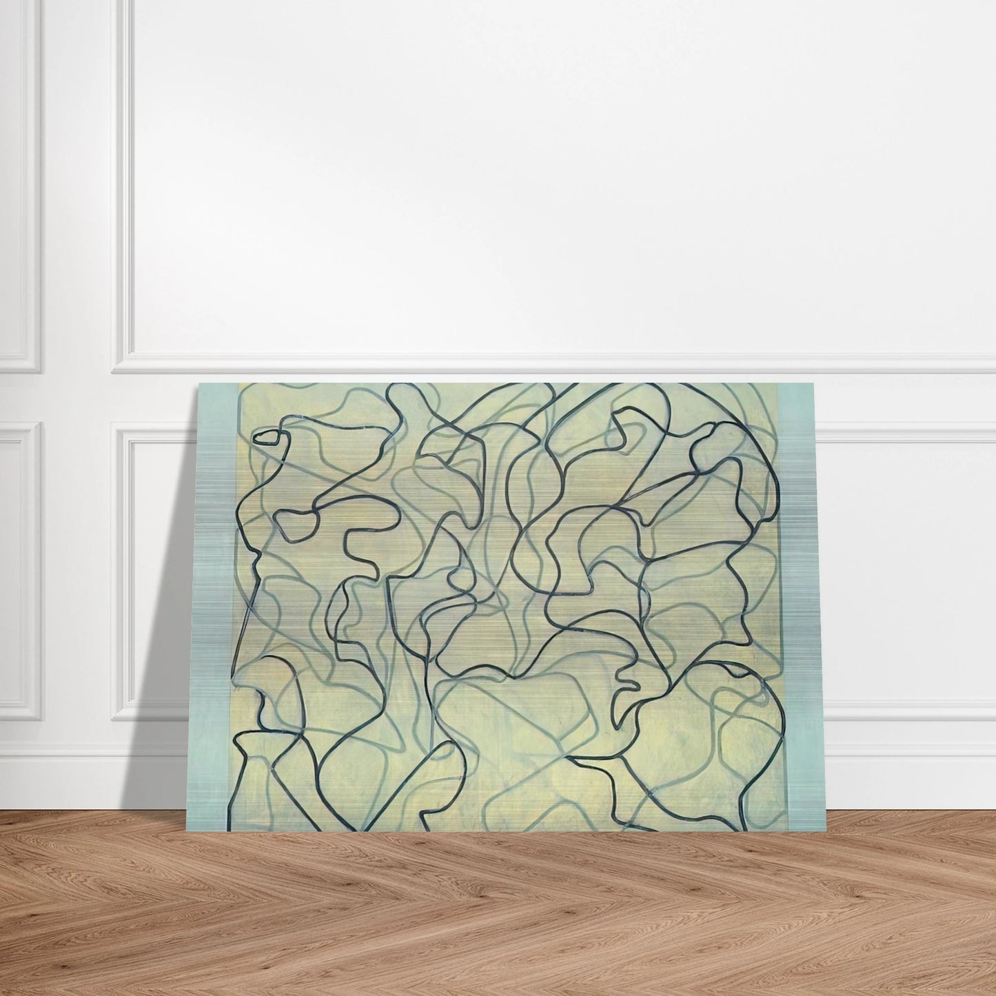 First Letter - 2009 - Brice Marden Brushed Aluminum Print - 70x100 cm / 28x40 inches | Brice Marden Aluminum Print | Brice Marden Prints