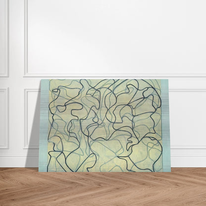 First Letter - 2009 - Brice Marden Brushed Aluminum Print - 70x100 cm / 28x40 inches | Brice Marden Aluminum Print | Brice Marden Prints
