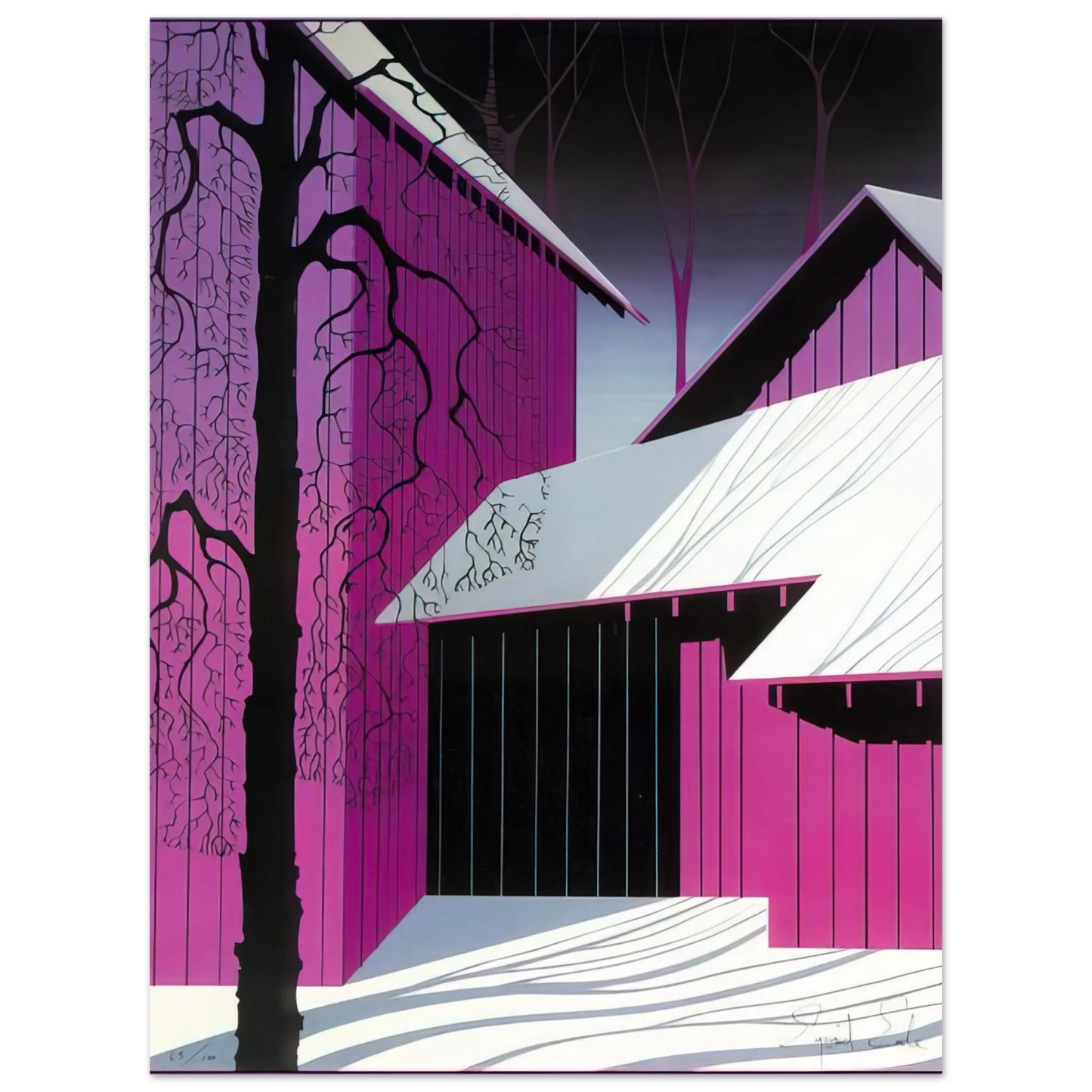 Eyvind Earle - Amethyst  75x100 cm / 30x40inches Fine Art Poster