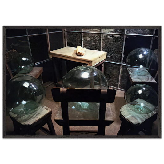CELL GLASS SPHERES AND HANDS 1993 - Louise Bourgeois 70x100 cm / 28x40 inches Framed Art Print – Black Wooden Frame