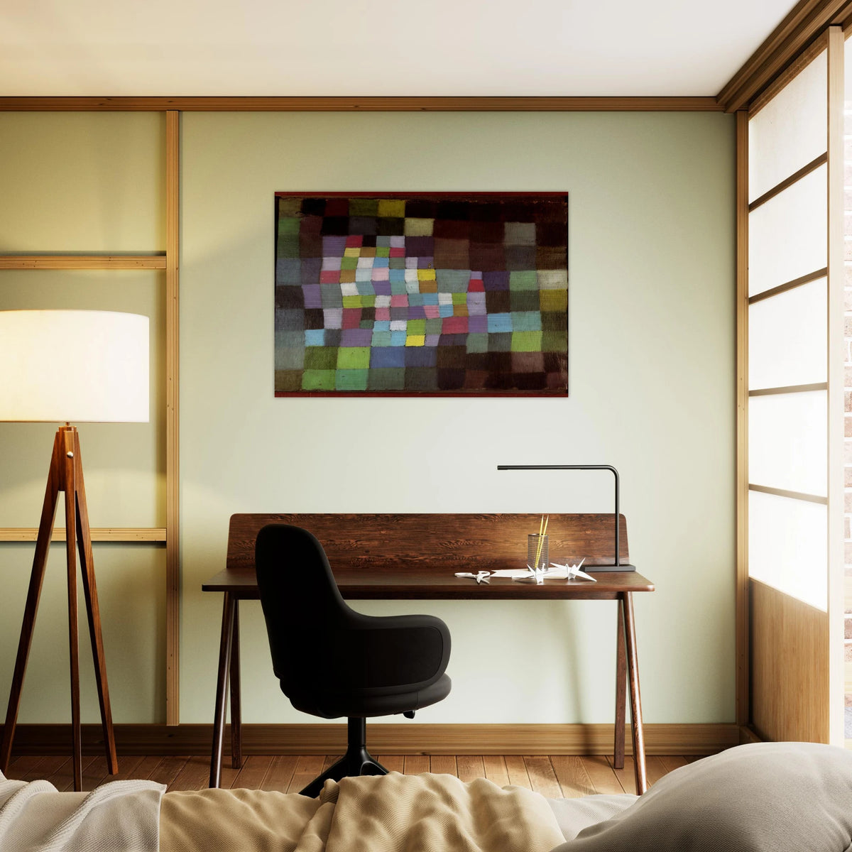 ABSTRACTION WITH REFERENCE TO A FLOWERING TREE 1925 - Paul Klee Brushed Aluminum Print - 70x100 cm / 28x40 inches | Paul Klee Aluminum Print | Paul Klee Prints