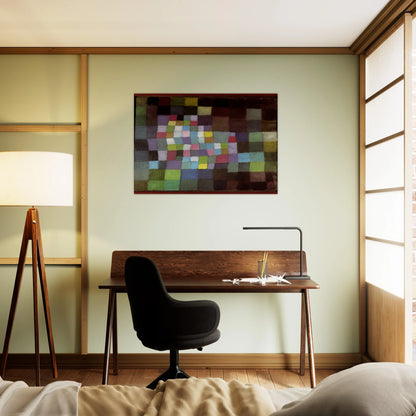 ABSTRACTION WITH REFERENCE TO A FLOWERING TREE 1925 - Paul Klee Brushed Aluminum Print - 70x100 cm / 28x40 inches | Paul Klee Aluminum Print | Paul Klee Prints