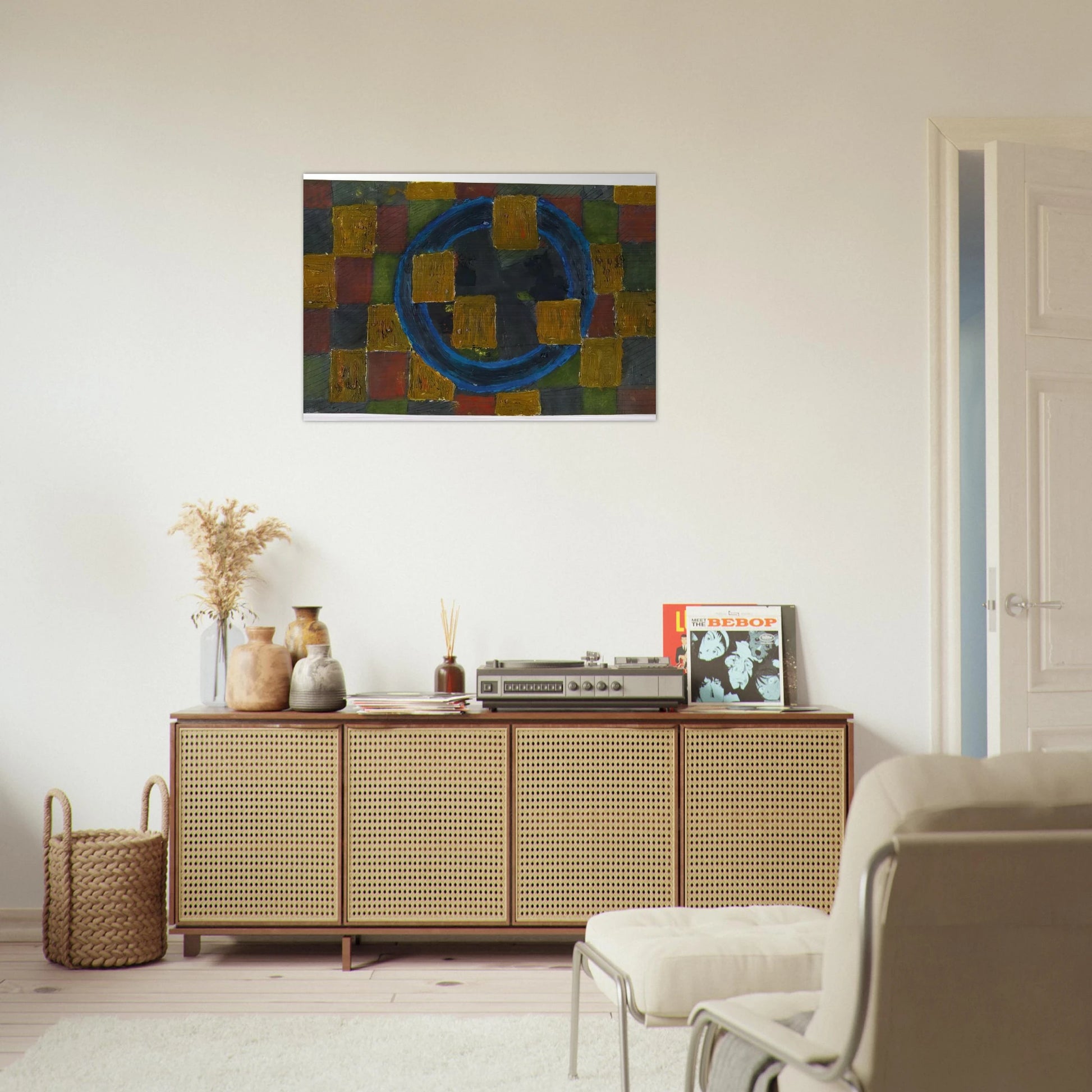 Kreise und Quadrate - 1963 - Johannes Itten Brushed Aluminum Print - 70x100 cm / 28x40 inches | Johannes Itten Aluminum Print | Johannes Itten Prints