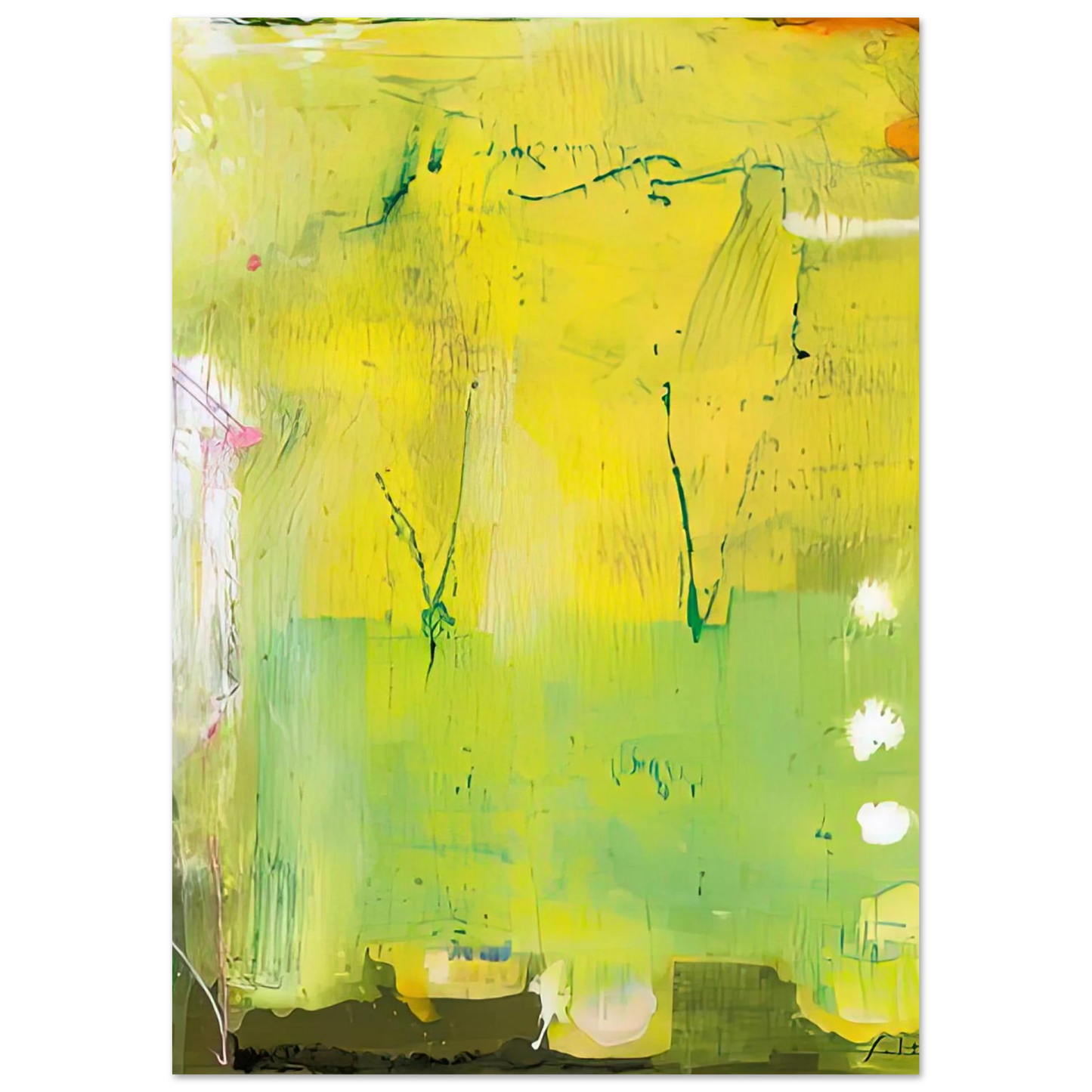 Helen Frankenthaler - The RakeÃ¢â‚¬â„¢s Progress, 1991- Wall Art - 28x40 inches / 70x70 cm - Canvas (Imperial)-canvas - -
