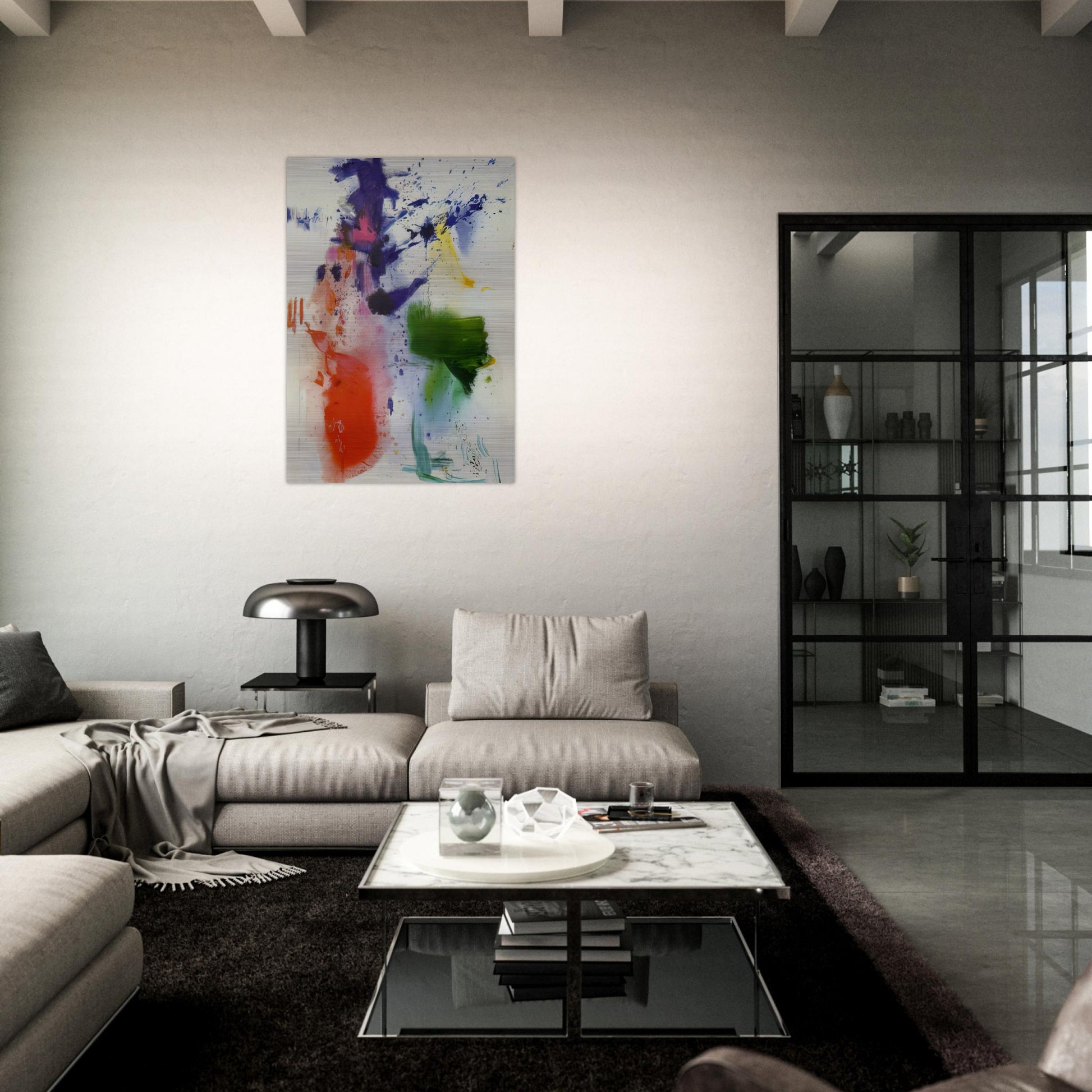 Furioso - Hans Hofmann Brushed Aluminum Print - 70x100 cm / 28x40 inches | Hans Hofmann Aluminum Print | Hans Hofmann Prints
