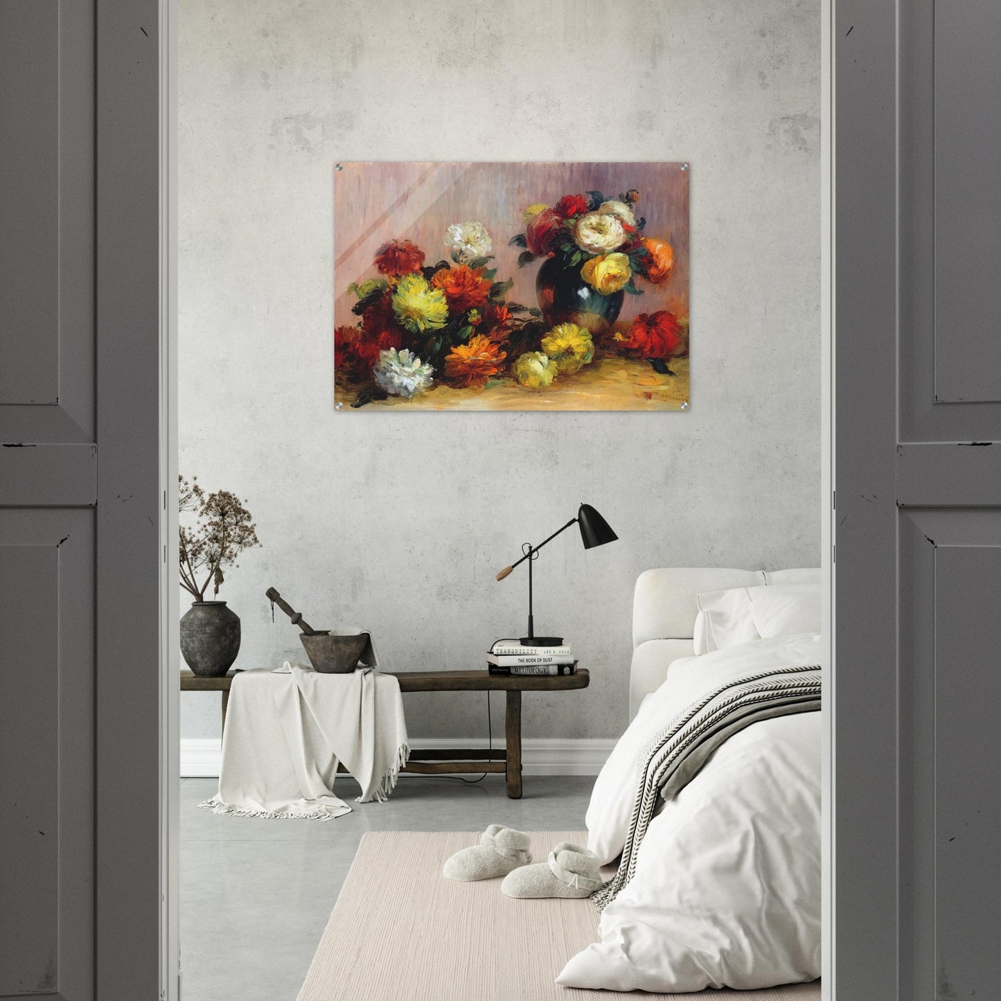 Bouquets of Flowers - Pierre-Auguste Renoir Acrylic Print - 70x100 cm / 28x40″ inches | Pierre-Auguste Renoir Wall Art | Pierre-Auguste Renoir Prints